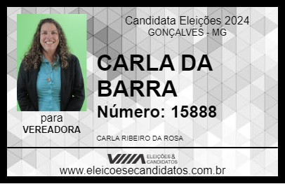 Candidato CARLA DA BARRA 2024 - GONÇALVES - Eleições