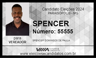 Candidato SPENCER 2024 - PARAISÓPOLIS - Eleições