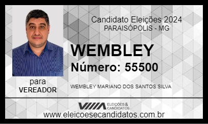 Candidato WEMBLEY 2024 - PARAISÓPOLIS - Eleições