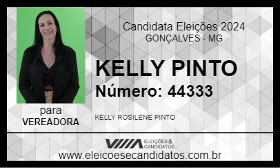 Candidato KELLY PINTO 2024 - GONÇALVES - Eleições