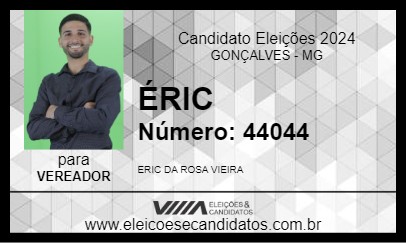 Candidato ÉRIC 2024 - GONÇALVES - Eleições