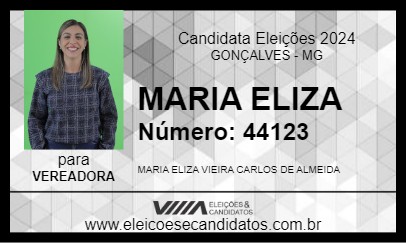 Candidato MARIA ELIZA 2024 - GONÇALVES - Eleições