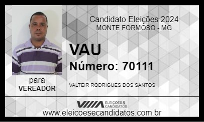 Candidato VAU 2024 - MONTE FORMOSO - Eleições