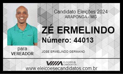 Candidato ZÉ ERMELINDO 2024 - ARAPONGA - Eleições