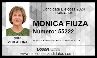 Candidato MONICA FIUZA 2024 - JOAÍMA - Eleições