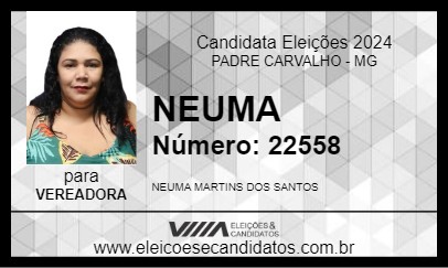 Candidato NEUMA 2024 - PADRE CARVALHO - Eleições