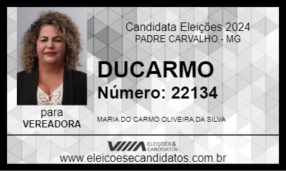 Candidato DUCARMO 2024 - PADRE CARVALHO - Eleições