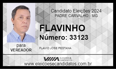 Candidato FLAVINHO 2024 - PADRE CARVALHO - Eleições