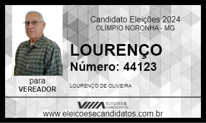 Candidato LOURENÇO 2024 - OLÍMPIO NORONHA - Eleições