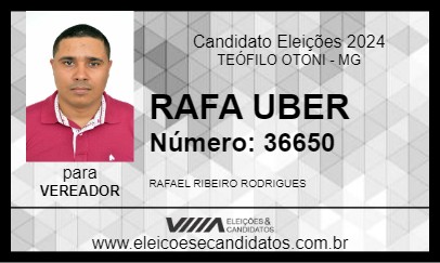 Candidato RAFA UBER 2024 - TEÓFILO OTONI - Eleições