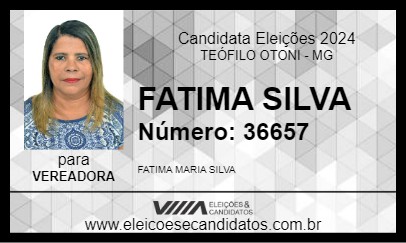 Candidato FATIMA SILVA 2024 - TEÓFILO OTONI - Eleições