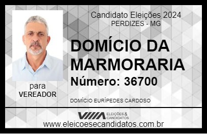 Candidato DOMÍCIO DA MARMORARIA 2024 - PERDIZES - Eleições