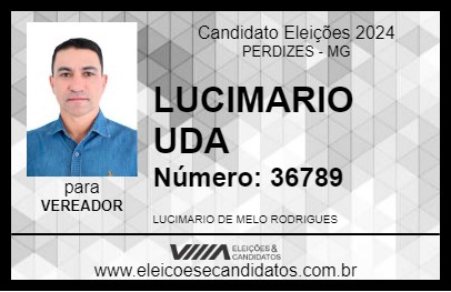 Candidato LUCIMARIO UDA 2024 - PERDIZES - Eleições