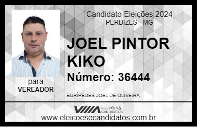 Candidato JOEL PINTOR KIKO 2024 - PERDIZES - Eleições