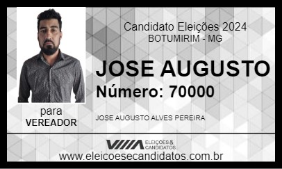 Candidato JOSE AUGUSTO 2024 - BOTUMIRIM - Eleições