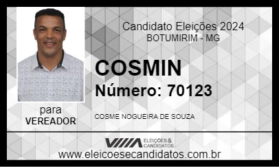 Candidato COSMIN 2024 - BOTUMIRIM - Eleições