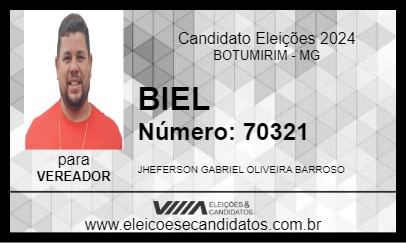 Candidato BIEL 2024 - BOTUMIRIM - Eleições