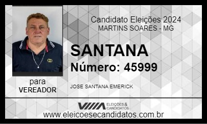 Candidato SANTANA 2024 - MARTINS SOARES - Eleições