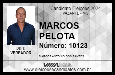 Candidato MARCOS PELOTA 2024 - VAZANTE - Eleições