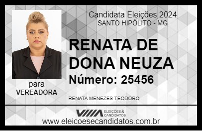 Candidato RENATA DE DONA NEUZA 2024 - SANTO HIPÓLITO - Eleições