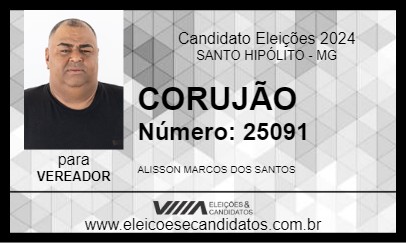 Candidato CORUJÃO 2024 - SANTO HIPÓLITO - Eleições