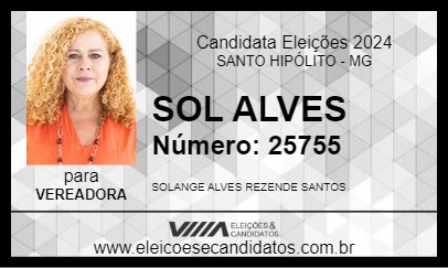 Candidato SOL ALVES 2024 - SANTO HIPÓLITO - Eleições