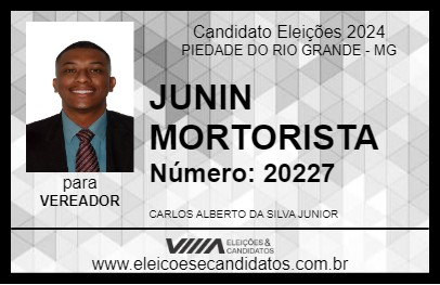 Candidato JUNIN MOTORISTA 2024 - PIEDADE DO RIO GRANDE - Eleições