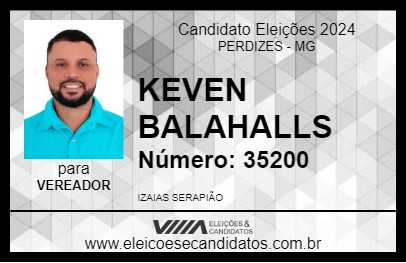 Candidato KEVEN BALAHALLS 2024 - PERDIZES - Eleições