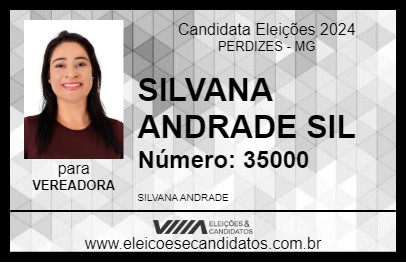 Candidato SILVANA ANDRADE  SIL 2024 - PERDIZES - Eleições