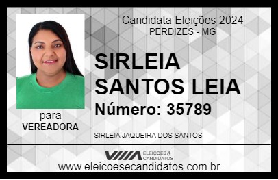 Candidato SIRLEIA SANTOS  LEIA 2024 - PERDIZES - Eleições