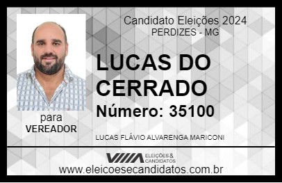 Candidato LUCAS DO CERRADO 2024 - PERDIZES - Eleições