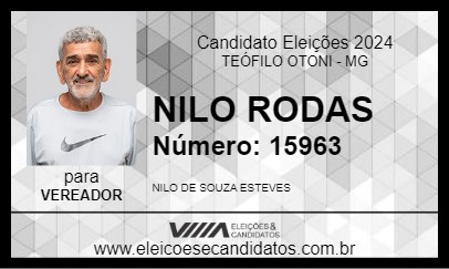 Candidato NILO RODAS 2024 - TEÓFILO OTONI - Eleições