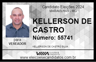 Candidato KELLERSON DE CASTRO 2024 - MARAVILHAS - Eleições