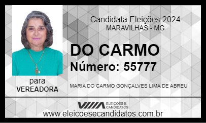 Candidato DO CARMO 2024 - MARAVILHAS - Eleições