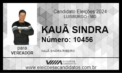 Candidato KAUÃ SINDRA 2024 - LUISBURGO - Eleições