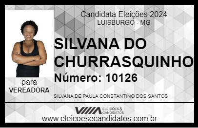 Candidato SILVANA DO CHURRASQUINHO 2024 - LUISBURGO - Eleições