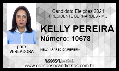 Candidato KELLY PEREIRA 2024 - PRESIDENTE BERNARDES - Eleições