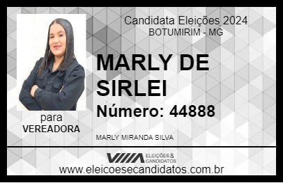 Candidato MARLY DE SIRLEI 2024 - BOTUMIRIM - Eleições