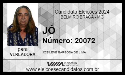 Candidato JÔ 2024 - BELMIRO BRAGA - Eleições