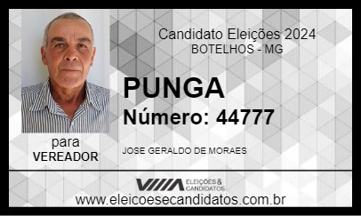 Candidato PUNGA 2024 - BOTELHOS - Eleições