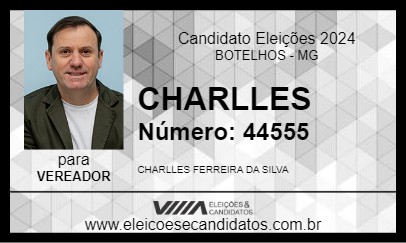 Candidato CHARLLES 2024 - BOTELHOS - Eleições