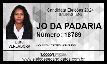 Candidato JO DA PADARIA 2024 - SALINAS - Eleições