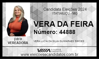 Candidato VERA DA FEIRA 2024 - ITATIAIUÇU - Eleições