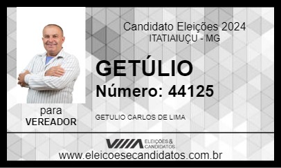 Candidato GETÚLIO 2024 - ITATIAIUÇU - Eleições