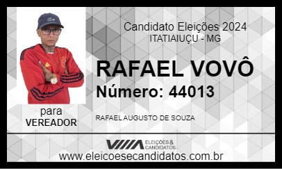 Candidato RAFAEL VOVÔ 2024 - ITATIAIUÇU - Eleições