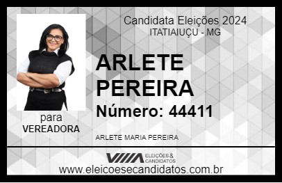 Candidato ARLETE PEREIRA 2024 - ITATIAIUÇU - Eleições