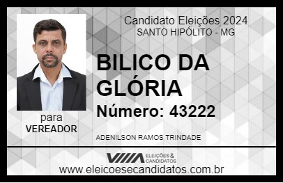 Candidato BILICO DA GLÓRIA 2024 - SANTO HIPÓLITO - Eleições