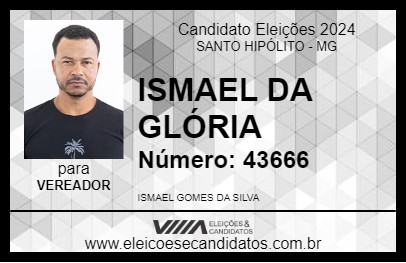 Candidato ISMAEL DA GLÓRIA 2024 - SANTO HIPÓLITO - Eleições