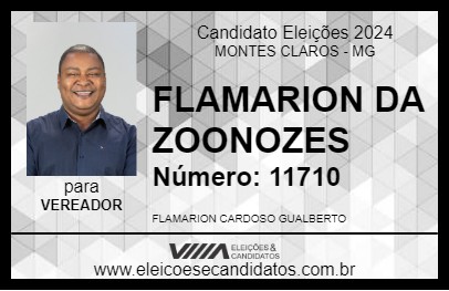 Candidato FLAMARION DA ZOONOSES 2024 - MONTES CLAROS - Eleições