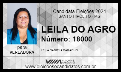 Candidato LEILA DO AGRO 2024 - SANTO HIPÓLITO - Eleições